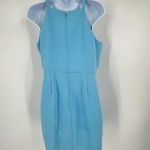 Amanda Uprichard Amanda‎ Uprichard Women's Square Neck Tulip Hem Mini Dress Light Blue Size Large Photo 5