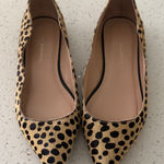 Loeffler Randall  Milla Pointe Toe Cheetah Tan and Black Flats, Size 7.5 Photo 0