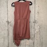 NBD Medium Mauve Faerie Front Bow Satin Mini Dress Chic Cocktail New Years Party Photo 1