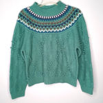 Cabin creek Vintage  bubble green knit sweater s Photo 0
