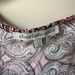 Charlotte Russe  Women’s  Shorts Romper Size Large Paisley Print Photo 1