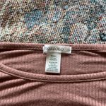 Bozzolo  Brown Tan Long Sleeve Fitted Crop Top SZ Small Crew T Shirt Summer Photo 11