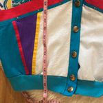 Vintage Teddi Unisex Windbreaker Shirt w/ Matching Jacket Abstract EUC Sz XL 80s Blue Photo 12