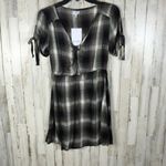 Love, Fire Love Fire Twist Open Crop Check Plaid NWT Photo 2