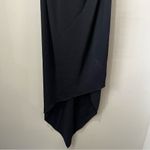 Rimini By Shaw Black Sleeveless Spaghetti Strap Dress Size 8 Bodycon Asymmetric Photo 2