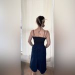 Vintage 70s Sears Denim Button Down Midi Skirt Photo 6