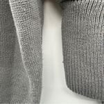 LIONESS Urban Outfitters  Gray Chunky Lace Up Knit Long Sleeve Sweater‎ Sz S Photo 8