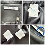 By Egries Faux Vegan Leather jacket Blazer Black Size Large NWT Contrast trim Photo 5