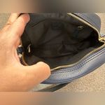 Diane Von Furstenberg  DVF Milo leather cross-body bag navy w/gold accents Photo 5