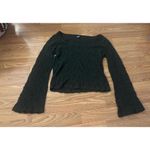 Old Navy  Textured Lace Scoop Neck Flared Sleeved Top Size Medium Photo 2