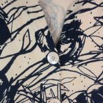 Mercer Street L Black Gold Roses Cardigan Sweater Size L Photo 6