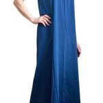 1970s Lorraine Blue Sleeveless Maxi Chemise House Dress Vintage Nightgown Photo 0
