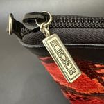 Brighton Vintage  Red/Black Snakeskin Leather Small Pouch Crossbody Bag NO STRAP! Photo 12