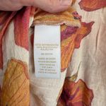 Hope & Harlow Button Front Top Womens Medium White Red Poppy Print Boho Photo 9