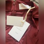 Anthropologie NEW Significant Other Alix Halter Cut Out Satin Brown Maxi Dress 6 Photo 7