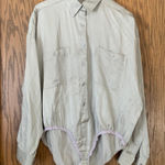 DKNY Vintage  green silk blend blouse bodysuit‎ Photo 0