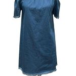 Lulus  Off Shoulder Raw Hem Mini Dress Size Medium Photo 2