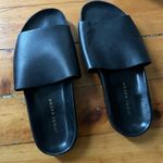 Jenni Kayne  black leather slide sandals 38 Photo 0