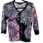 White House | Black Market Embellished Geometric Floral Cardigan Photo 0