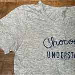 Old Navy  “Chocolate Understands” Women’s Gray Crewneck Tee Photo 1