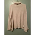 She & Sky Waffle Knit Top Dolman Sleeves Boho Peasant Lagenlook Large Photo 6