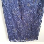 JS Collections  Navy Metallic Soutache Gown Photo 2