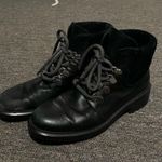 Aquatalia Black Leather Libbie Lug-Sole Hiker Booties Size 9 US $495 Photo 1