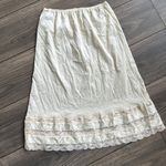 None Vintage slip Cream Skirt Photo 5