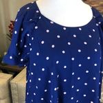 Gibson  blue polka dot casual top 3X Photo 1