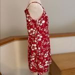 Original Hilo Hattie Hawaiian Red and White hibiscus flower floral Dress med Photo 6