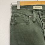 Madewell  Green 9in High Rise Skinny Jeans Womens 24 Button Fly Denim Casual Photo 5