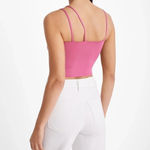 EXPRESS  Body Contour Compression Square Neck Strappy Cropped Cami Photo 1