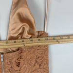 Bardot Corset Dress Womens XS Rust Riviera Crossover Halter Neck Lace Cocktail Photo 12