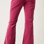Free People Jayde Corduroy Flare Jeans Pink Baton Rouge High Rise NWOT Size 31 Photo 1