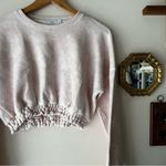  Tops Onia Brushed Back Terry Crew Neck Sweatshirt pink Women's‎ SIZE XS Photo 4