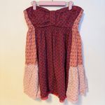 Free People  Across the Sea Strapless Removable Straps Patch Tunic Womens L NWT Photo 2