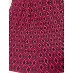 Liz Claiborne  Pink Black Geometric Fit &‎ Flare Dress S Photo 6