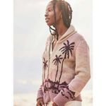 Faherty 💕💕 Beach Cardigan ~ Sunset Palm Print Small S NWT Photo 1