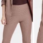 A New Day Plaid Side Zip Skinny Ankle Pant NWT brown plaid 4 Photo 0