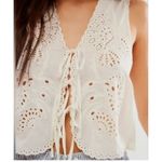 Free People   White Sweet Escape Top Size L Photo 1