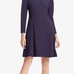 MM.LaFleur M.M.LaFleur Emeline Boatneck Fit & Flare Sleeve Dress Eggplant Purple size 10 Photo 0