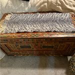 BEGG & CO Scotland Angora and Lambswool Large Animal Print Scarf Gray Photo 3