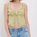 American Eagle  Green Floral Women's Top. Size small. Photo 1