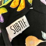 Vintage 90s Fruit Mini Dress Subtle Cocktail Print Bodycon Neon Colors Bright 10 Black Photo 10