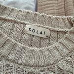 Cozy Knit Sweater Set in Beige Size XS Photo 2