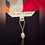 Trina Turk Raissa Multicolor Striped Geometric Blouse Women’s Top Size Medium Photo 6