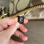 Coach Vintage Poppy Signature Tan Canvas Gold Metallic Swing Pack Crossbody NWT Photo 12