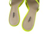 L'Agence Neon Yellow Leather Sandals Heels Size 38.5 / US 8.5 Photo 2