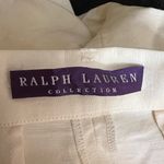 Ralph Lauren Purple Label Jamie Pants Cream Linen Silk Shimmer Wide Leg Approx 8 White Photo 5