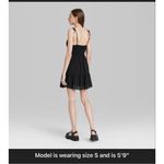 Wild Fable Women's Sleeveless black mini dress sweetheart neckline smocked​ Photo 3